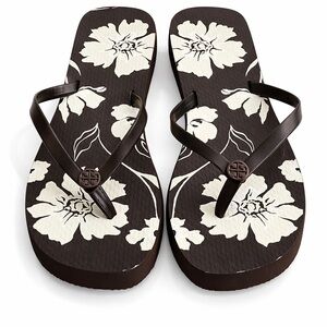NWT Tory Burch Flip Flop Sandals Size 6 (Moka Falls)